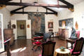 Music room with tapestries at Hyde House. Glens Falls, NY.