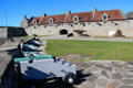 Canon & South Barracks building at Fort Ticonderoga. Ticonderoga, NY.