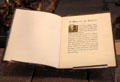 A Message to Garcia hand illuminated book signed by Elbert Hubbard at Roycroft Campus Powerhouse. East Aurora, NY.