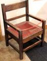 Roycroft arts & crafts arm chair at Roycroft Campus Powerhouse. East Aurora, NY.