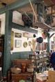 Roycroft furniture shop interior with original machinery suspended from ceiling. East Aurora, NY.