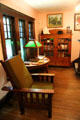 Living room view at Elbert Hubbard Roycroft Museum. East Aurora, NY.