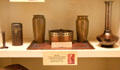Vases by Karl Kipp of Roycroft Copper Shop at Elbert Hubbard Roycroft Museum. East Aurora, NY.