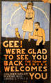 Town of Aurora Welcomes You poster by Scheide Mantel at Elbert Hubbard Roycroft Museum. East Aurora, NY.
