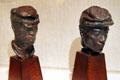 Bronze studies for Soldiers' Heads by Augustus Saint-Gaudens at Memorial Art Gallery. Rochester, NY.