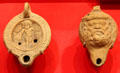 Roman terracotta oil lamps at Memorial Art Gallery. Rochester, NY.