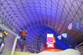 Interior of triodetic space frame at The Strong National Museum of Play. Rochester, NY