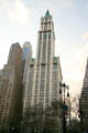 Woolworth Building from City Hall Park. New York, NY.