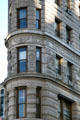 Eagle relief on front corner of Flatiron Building. New York, NY.