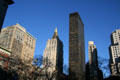 Buildings along northeast corner of Madison Square Park. New York, NY.