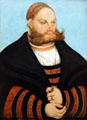 Portrait of Man with Gold-embroidered Cap painting by Lucas Cranach the Elder at Metropolitan Museum of Art. New York, NY.
