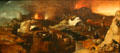 Christ's Descent into Hell painting in style of Hieronymus Bosch at Metropolitan Museum of Art. New York, NY.