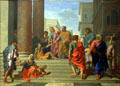 St Peter & St John Healing a Lame Man painting by Nicolas Poussin at Metropolitan Museum of Art. New York, NY.
