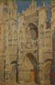 Rouen Cathedral Portal in Sunlight painting by Claude Monet at Metropolitan Museum of Art. New York, NY.