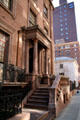 Italianate brownstone house now part of Pierpont Morgan Library. NY.
