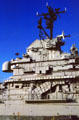 Superstructure of Intrepid aircraft carrier. New York, NY.
