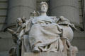 Sculpture of Europe from series of Four Continents by Daniel Chester French at U.S. Custom House. New York, NY.