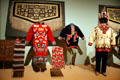 Tlingit array of dance & feast regalia at National Museum of American Indian. New York, NY.