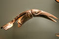 Northwest coast native woman's hair ornament in form of bird at National Museum of American Indian. New York, NY.
