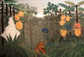 Repast of the Lion painting by Henri Rousseau at Metropolitan Museum of Art. New York, NY.