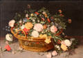 Basket of Flowers painting by Jan Brueghel the Elder at Metropolitan Museum of Art. New York, NY.