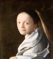 Study of a Young Woman painting by Johannes Vermeer at Metropolitan Museum of Art. New York, NY.