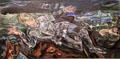 Knight Errant painting by Oskar Kokoschka at Guggenheim Museum. New York City, NY.