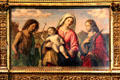 Virgin & Child with Sts Catherine & John Baptiste painting by Giovanni Battista Cima da Conegliano of Italy at Morgan Library. New York City, NY.
