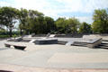 Skateboarding complex at Flushing Meadows-Corona Park. Brooklyn, NY.