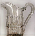 Pressed glass pitcher by Chester County Glass Co. of West Chester, PA at Brooklyn Museum. Brooklyn, NY.