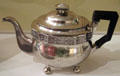 Silver teapot from New York at Brooklyn Museum. Brooklyn, NY.