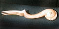 Whale ivory jagging wheel for crimping pie crusts at Whaling Museum. Cold Spring Harbor, NY.