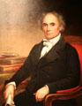 John H. Jones managing agent of Cold Spring Harbor Whaling Co. & owner of several town businesses, portrait attrib. Shepard Alonzo Mount at Whaling Museum. Cold Spring Harbor, NY.