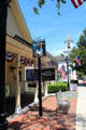 Cold Spring Harbor heritage streetscape with Methodist Episcopal Church. Cold Spring Harbor, NY.
