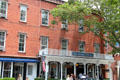 American Hotel with porch added when building was converted to hotel. Sag Harbor, NY.