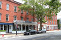 Brick row of American Hotel, Fire Dept. & Municipal buildings. Sag Harbor, NY.