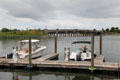 Sag Harbor cove & LCpl Jordan Haerter Veterans' Memorial Bridge along Ferry Rd. Sag Harbor, NY.