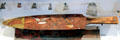 Ornate paddle carved by Stephen Talkhouse Pharaoh while aboard the whaling schooner Susan at Montauk Lighthouse museum. Montauk, NY.