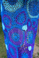 Detail of crocheted tree cover at Long Island Museum. Stony Brook, NY.