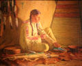 The Arrow Maker painting by Joseph Henry Sharp at Cincinnati Art Museum. Cincinnati, OH.