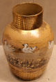 Earthenware vase with ducks by Maria Longworth Nichols Storer of Rookwood Pottery Co. of Cincinnati at Cincinnati Art Museum. Cincinnati, OH.