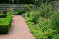 Walled herb garden at Toledo Botanical Garden. Toledo, OH.