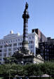 May Company Building behind Civil War Monument. Cleveland, OH.