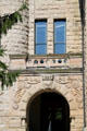 Romanesque portal of Peters Hall at Oberlin College. Oberlin, OH.
