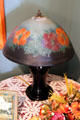 Painted glass lamp at Tiffin Glass Museum. Tiffin, OH.