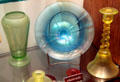 Stretch glass at Tiffin Glass Museum. Tiffin, OH.