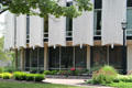 Details of round Beeghly Library at Heidelberg University. Tiffin, OH