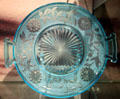 Canton Glass Dahlia pattern pressed glass plate at McKinley Presidential Library & Museum. Canton, OH.