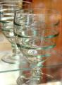 Saturn goblet in Zircon color at National Heisey Glass Museum. Newark, OH.