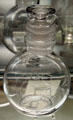 Roundelay cocktail shaker with cut Duck design by Eva Zeisel at National Heisey Glass Museum. Newark, OH.